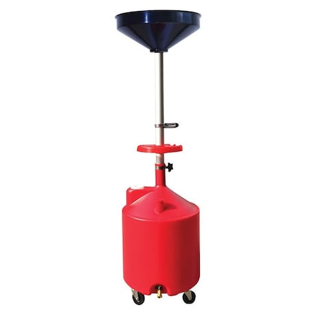 Atd Tools ATD 18 Gallon Plastic Waste Oil Drain with Casters 5188A